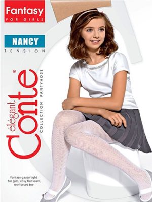 Ciorapi copii subțiri cu model zig-zag, Nancy 30 Den, Conte Elegant